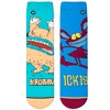 Odd Sox, Aaahh Real Monsters!, Funny Novelty Socks, Large - 4 of 4