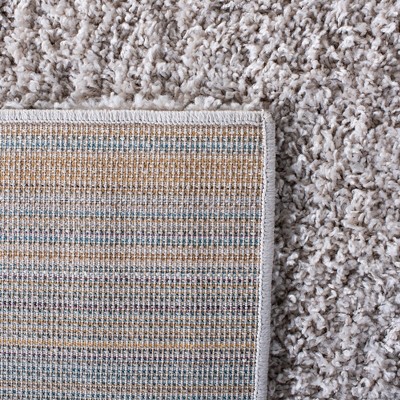 Light Grey 8' x 10' Solid Shag Area Rug