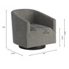 Grungis Accent Chair with Wood Base,Modern Swivel Chair for Bedroom,Reading Room,No Assembly Required - 3 of 4