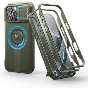 Dexnor for iPhone 16 Pro Max Case with Slide Camera Cover & Adjustable Kickstand & Built-in Screen Protector,Compatible with MagSafe Cases - 1 of 1