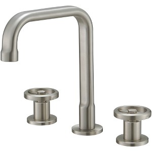 BWE Industry Style 8 in. Widespread Double Handle High-Arc Bath Faucet Water-Saving With Drain Kit - 1 of 4