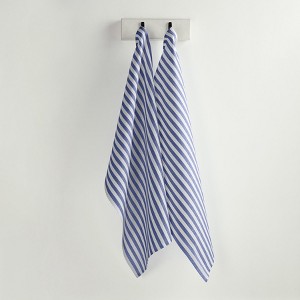 Solino Home Linen Stripe Kitchen Towels, Set of 2 | Amalfi - 1 of 4