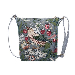 Signare USA William Morris Strawberry Thief Grey Sling Bag - 1 of 4