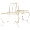 Abia Wrought Iron 50 Inch W Outdoor Tree Bench  - Safavieh - image 3 of 4