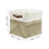 Unique Bargains Foldable Two-color Laundry Basket 11.02"x11.02"x11.02" 1 Pc - 3 of 4