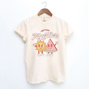 Simply Sage Market Women's Better Together Sun and Watermelon Short Sleeve Garment Dyed Tee - 1 of 4