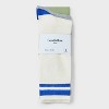 Men's 2pk Casual Crew Socks - Goodfellow & Co™ Heathered Gray 6-12 - 2 of 3