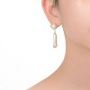 Guili Sterling Silver Dangling Earrings with 14K Gold Plating and Freshwater Pearl, a Beautiful and Refined Addition to Your Collection - 3 of 3