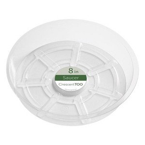 Crescent Garden 2 in. H X 8 in. D Plastic Plant Saucer Clear (Pack of 50) - 1 of 1