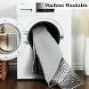 Machine Washable Runner Rug - Print Braided Non-Slip Indoor/Outdoor Carpet, Low Pile Non-Shedding Area Rug for Kitchen, Entrance Hallway - 3 of 4
