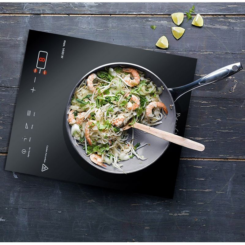 MegaChef Portable 1400W Single Induction Countertop Cooktop with Digital Control Panel, 2 of 7