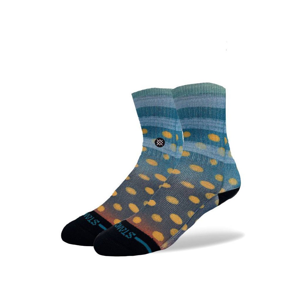 Stance X Wade Kids Skurry Skelly Crew Socks - Black L