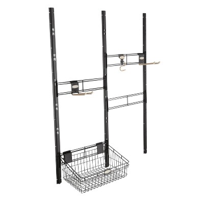 Shed Bracket Hooks/Basket Kit - Black - Suncast