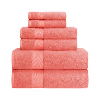 Fast-Drying Zero-Twist Cotton Assorted 6-Piece Towel Set by Blue Nile Mills