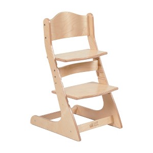 ECR4Kids Grows with Me Chair, Natural - 1 of 4