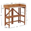 PAGED Potting Bench with Storage Cabinet and Open Shelves,Wood Farmhouse Outdoor Storage Cabinet,Potting Table for Garden,Backyard - 3 of 4