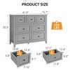 7 Drawers Dresser for Bedroom, Farmhouse Wood Dressers & Chest of Drawers for Clothes - 2 of 4