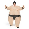 Joyfy Inflatable Sumo Wrestler Costume for Adults – Hilarious Air Blow-Up Full-Body Suit, Funny Party Costume for Halloween & Events - 2 of 4
