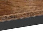 rustic brown + black