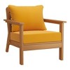 WestinTrends Avalon Outdoor Modern HDPE Patio Club Chairs with Deep Seat Cushions (Set of 2) - 4 of 4