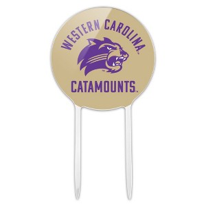 Western Carolina Catamounts Acrylic Cake Topper Party Decoration for Wedding Anniversary Birthday Graduation - 1 of 4