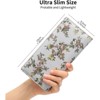 Clotth Women’s RFID Slim Wallet - Ultra Thin Bifold Billfold with 11 Card Slots & ID Window,for Travel,Shopping,Daily Use,Elegant Floral Design - 3 of 4