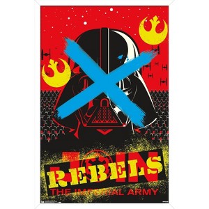 Trends International Star Wars: Saga - Vader Rebel Framed Wall Poster Prints - 1 of 4