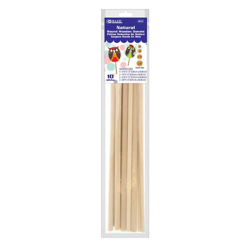 BAZIC Products Round Wooden Dowels, 2 of 6