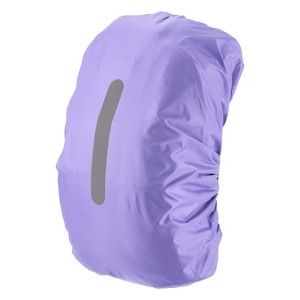 Unique Bargains Waterproof Backpack Rain Cover with a Vertical Reflective Strap for Hiking/Biking 1 Pc - 1 of 4