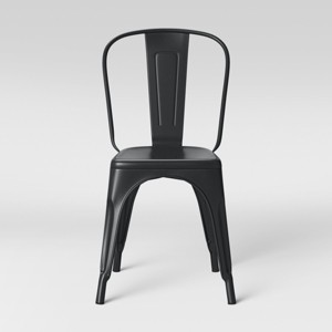 Carlisle High Back Metal Dining Chair Matte Black Threshold Target