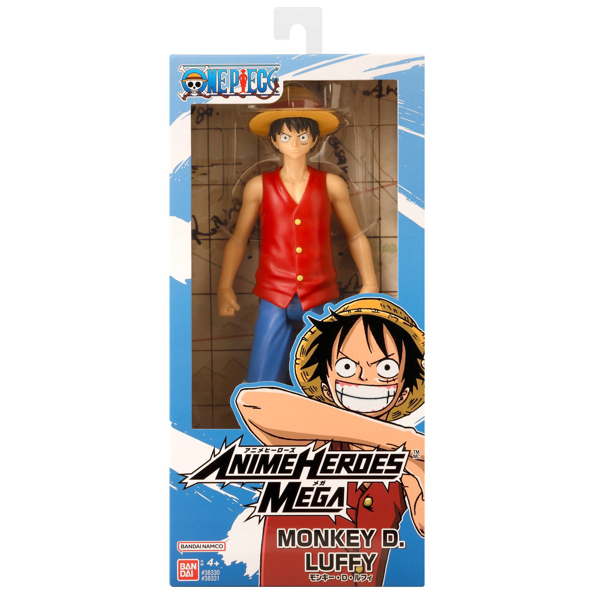 ONE PIECE Anime Heroes MEGA - Monkey D. Luffy Action Figure