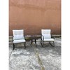 FIONECA 2-Piece Rocker Chair Set with Teapoy Table, Outdoor Patio Rocking Chairs with Cushions, Off-White - 3 of 4