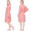 PAVILIA Short Robes for Women, Plush Soft Bathrobe Womens Lightweight, Fluffy Fuzzy Robe Knee Length, Shower Spa - 2 of 4