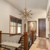 LLHZSY 8-Light Gold Wood Farmhouse Sputnik Firework Chandelier Hanging Pendant Lighting - 40 1/5" - 3 of 4