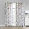 Habitat 100% Polyester Audrey Sheer Grommet Floral Faux Linen Curtain Panel  Multi - 2 of 4