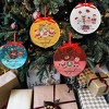 JDICTION 4-Cavity Christmas Ornament Resin Molds with Hole Round Silicone Coaster Molds for Epoxy Crafts and Tree Decorations - 3 of 4