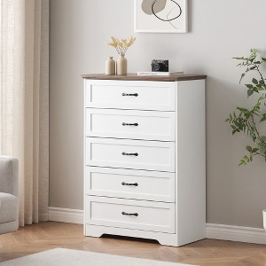 Whizmax Modern 5 6 Drawers Dresser, Chest of Drawers Closet Organizers and Storage Clothes, Modern Dressers for Closet Living Room, Kids Bedroom - 1 of 4