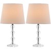 Dylan Tiered Crystal Orb Lamp (Set of 2) - LIT4124 - Clear/White - Safavieh - 2 of 4