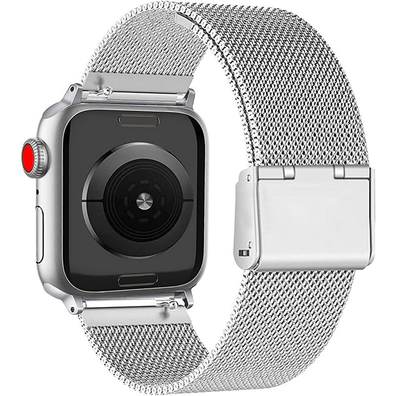 Worryfree Gadgets Metal Mesh Band for Apple Watch 38/40/41mm 42/44/45mm iWatch Series 8 7 6 SE 5 4 3 2 1, 3 of 5