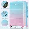 Whisen Luggage Set of 3, 20-inch with USB Port, Airline Certified Carry-on Luggage with Cup Holder, Hard Shell with Spinner Wheels - 3 of 4