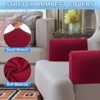 Unique Bargains Non Slip Scratch Resistant Soft Armchair Slipcovers with Twist Pins 2 Pcs - 4 of 4