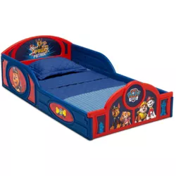 Toddler PAW Patrol Plastic Sleep and Play Bed with Attached Guardrails - Delta Children