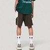 Anna-Kaci Active Men's Colorblock Drawstring Waist Relaxed Fit Casual Shorts with Side Pockets - 4 of 4