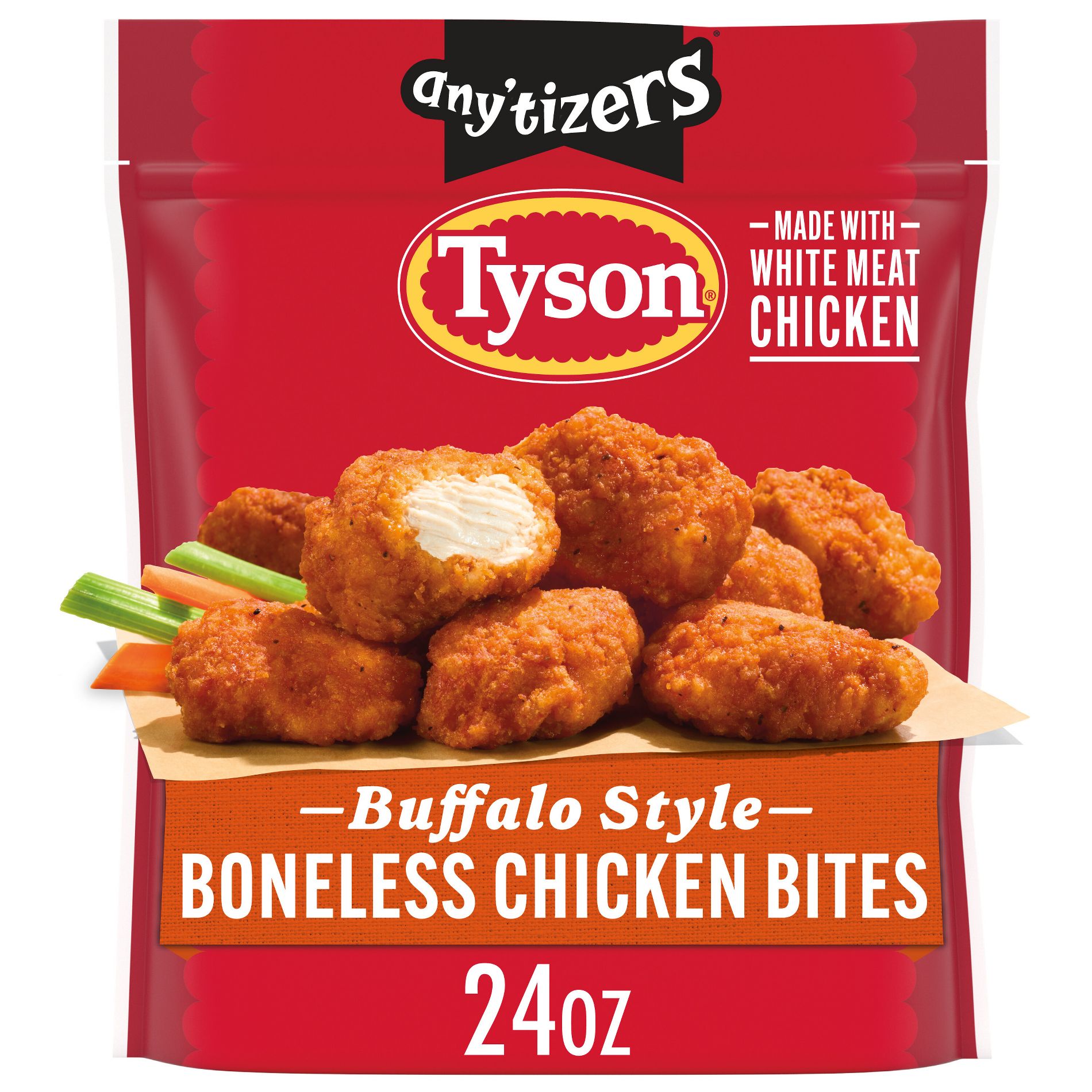 Tyson Any'tizers Buffalo Style Boneless Chicken Bites - Frozen - 24oz