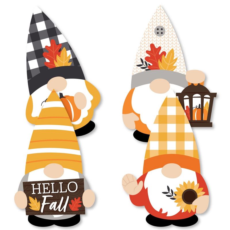 Big Dot of Happiness Fall Gnomes - Gnomes Decorations DIY Autumn Harvest Party Essentials - Set of 20, 2 of 7