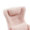 NicBex Cashmere Fabric Glider Rocking Chair,Upholstered Nursery Rocking Chairs with High Backrest,Modern Rocking Chair,Nursing Chair for Bedroom - 2 of 4