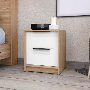 NicBex Stylish 2 Drawers Nightstand Modern Bedside Table End Table Bedroom Furniture for Bedroom, Living Room - 1 of 4
