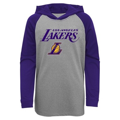 Men's Los Angeles Lakers Nike Purple Long Sleeve Shooting