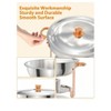 Coucheta Chafing Dish Buffet Set - NSF Round Stainless Steel Chafers with Lid Holder, Spoon & Tweezer for Catering, Events, Weddings - 3 of 4