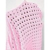 Coolmee Women's Crochet Shrug Sweater Tie Front Knit Bolero Shrug Cropped - 4 of 4